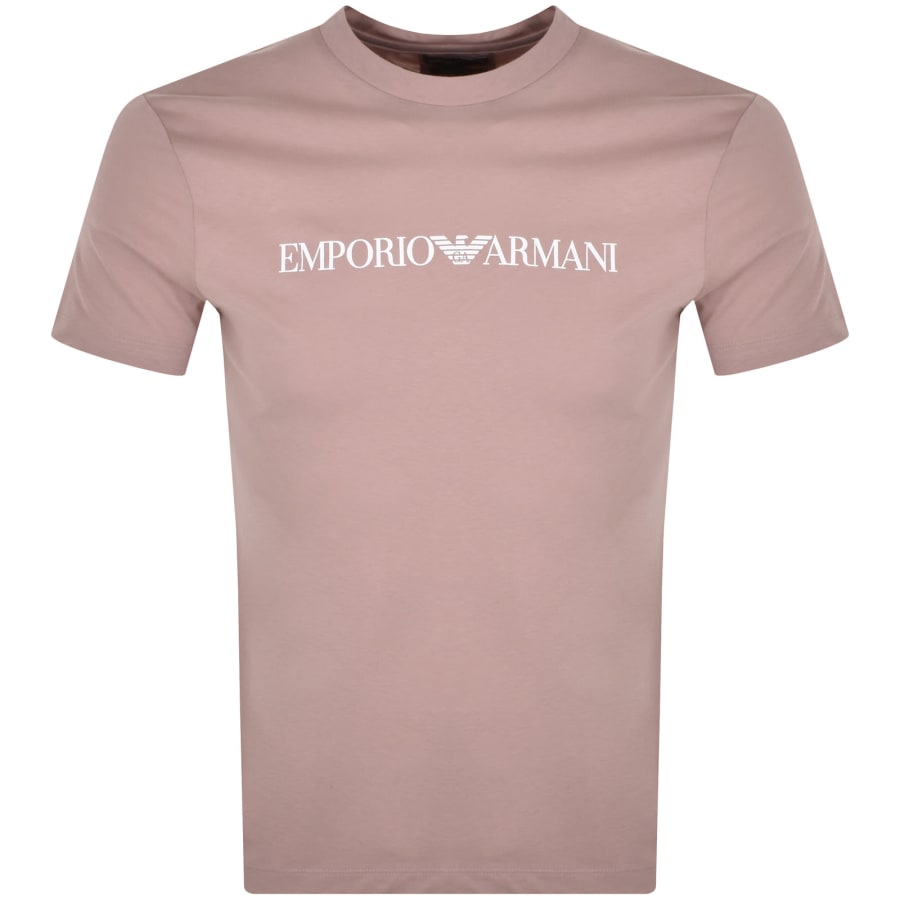 Pink armani t shirt shop